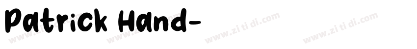 Patrick Hand字体转换